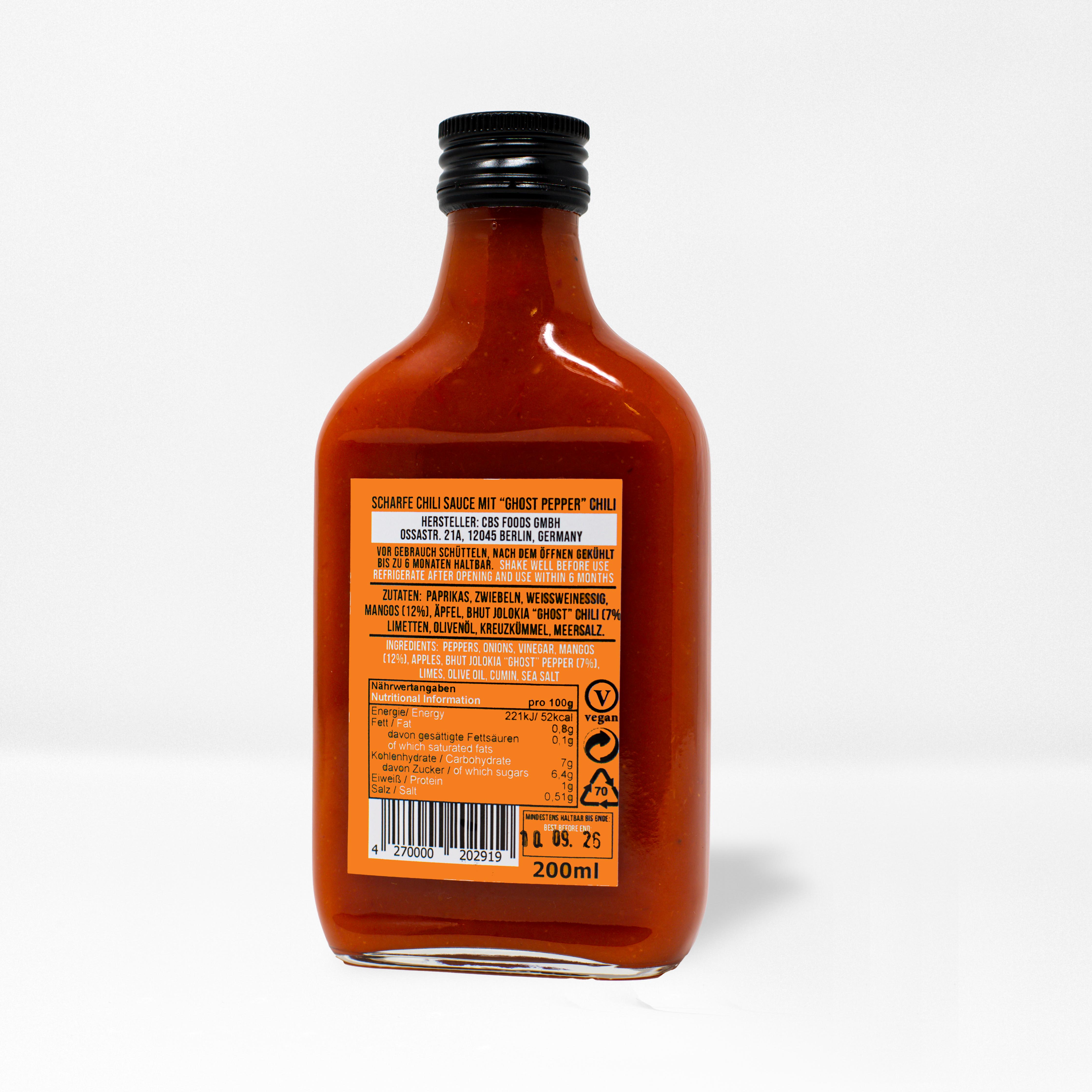 crazy-bastard-bhut-jolokia-mango-hot-sauce-100-ml-scharf image 4