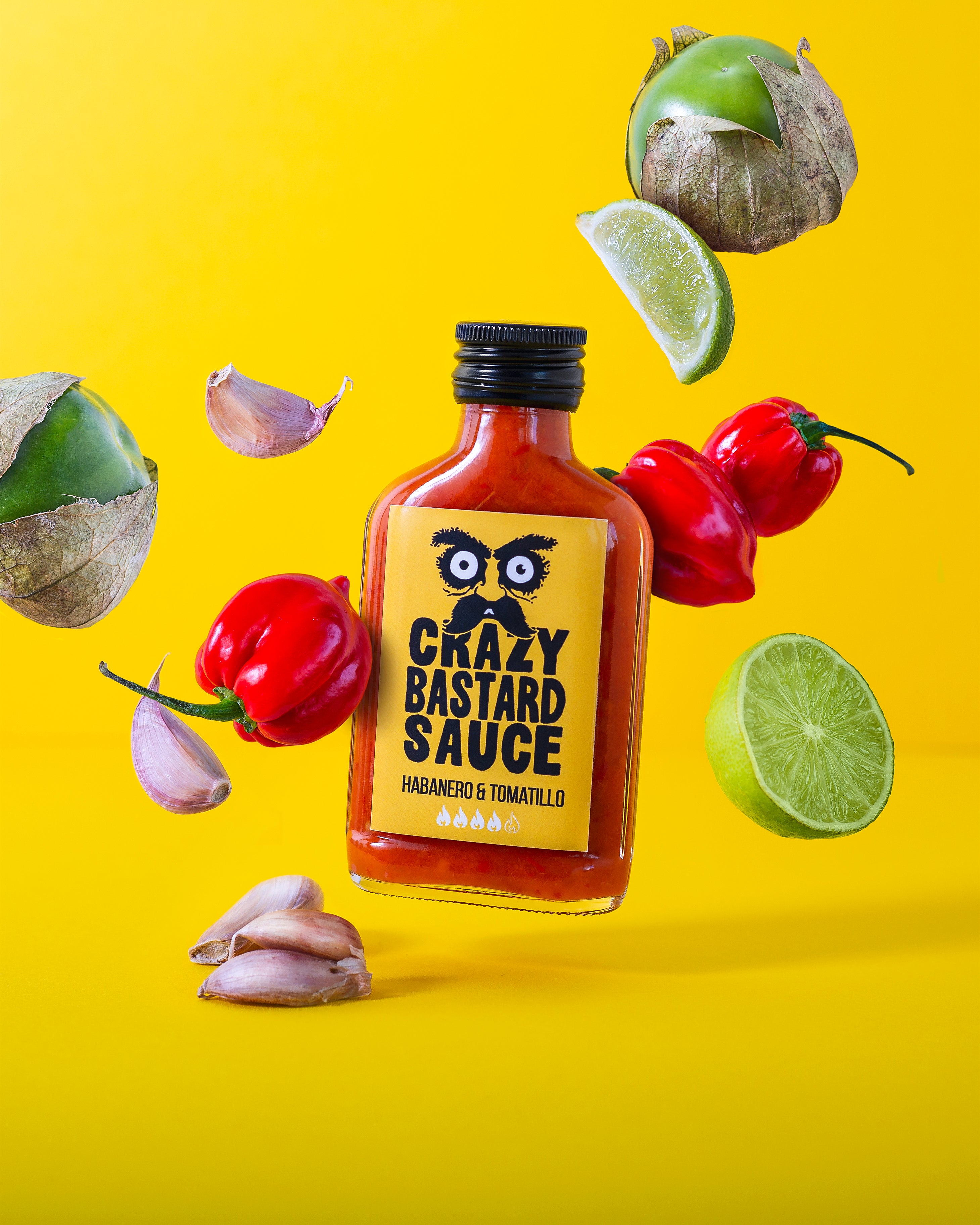 crazy-bastard-habanero-tomatillo-hot-sauce-100-ml-scharf image 5