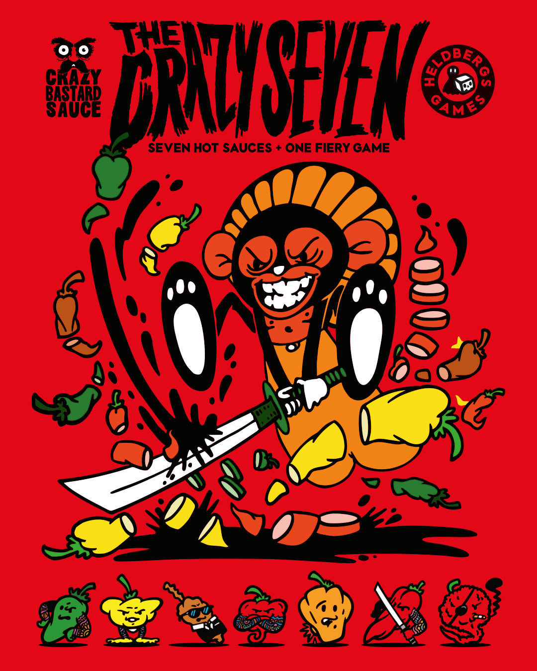 crazy-bastard-the-crazy-seven-hot-sauce-set-7x100ml-mit-spiel image 8