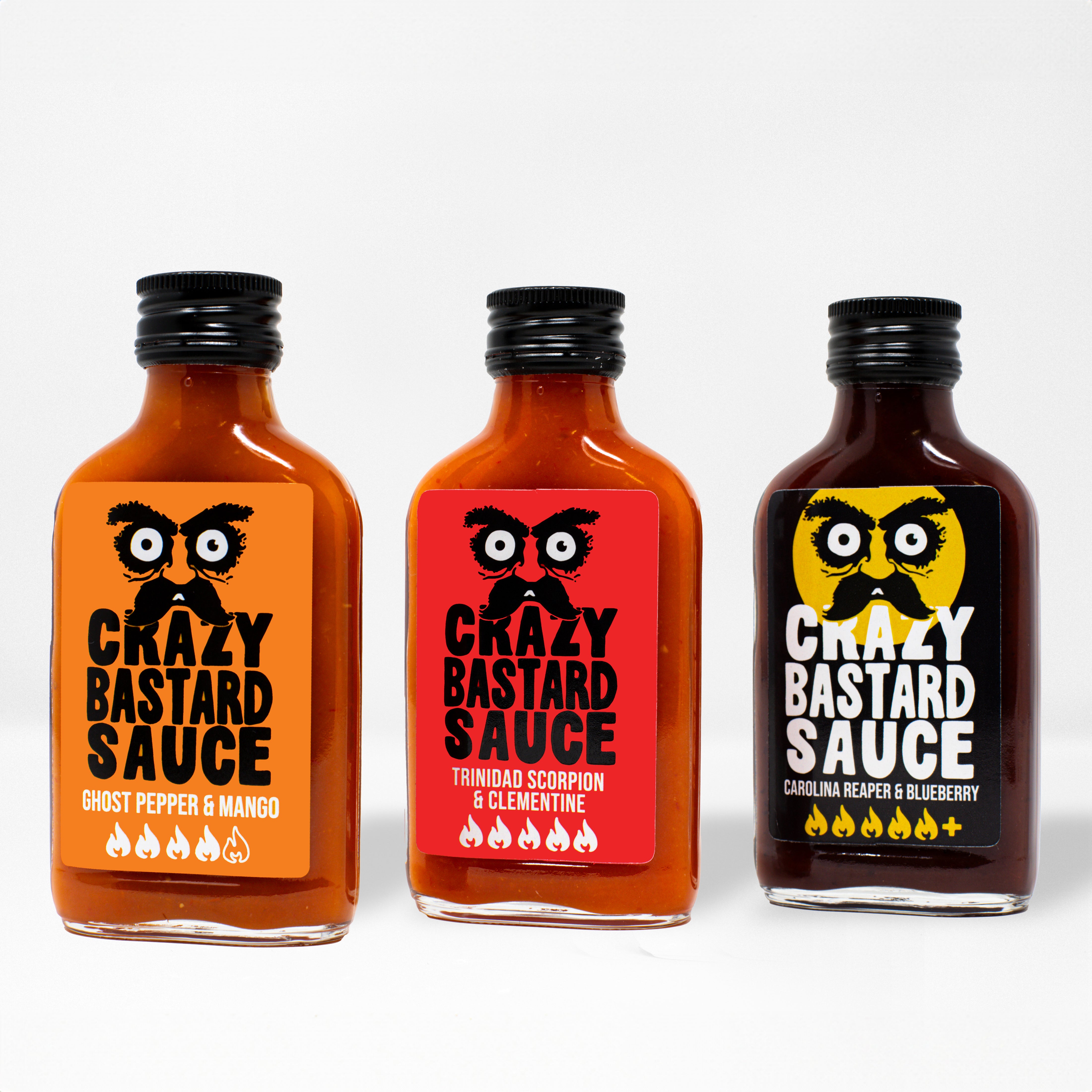 crazy-bastard-very-hot-box-hot-sauce-set-3er-sehr-scharf image 2