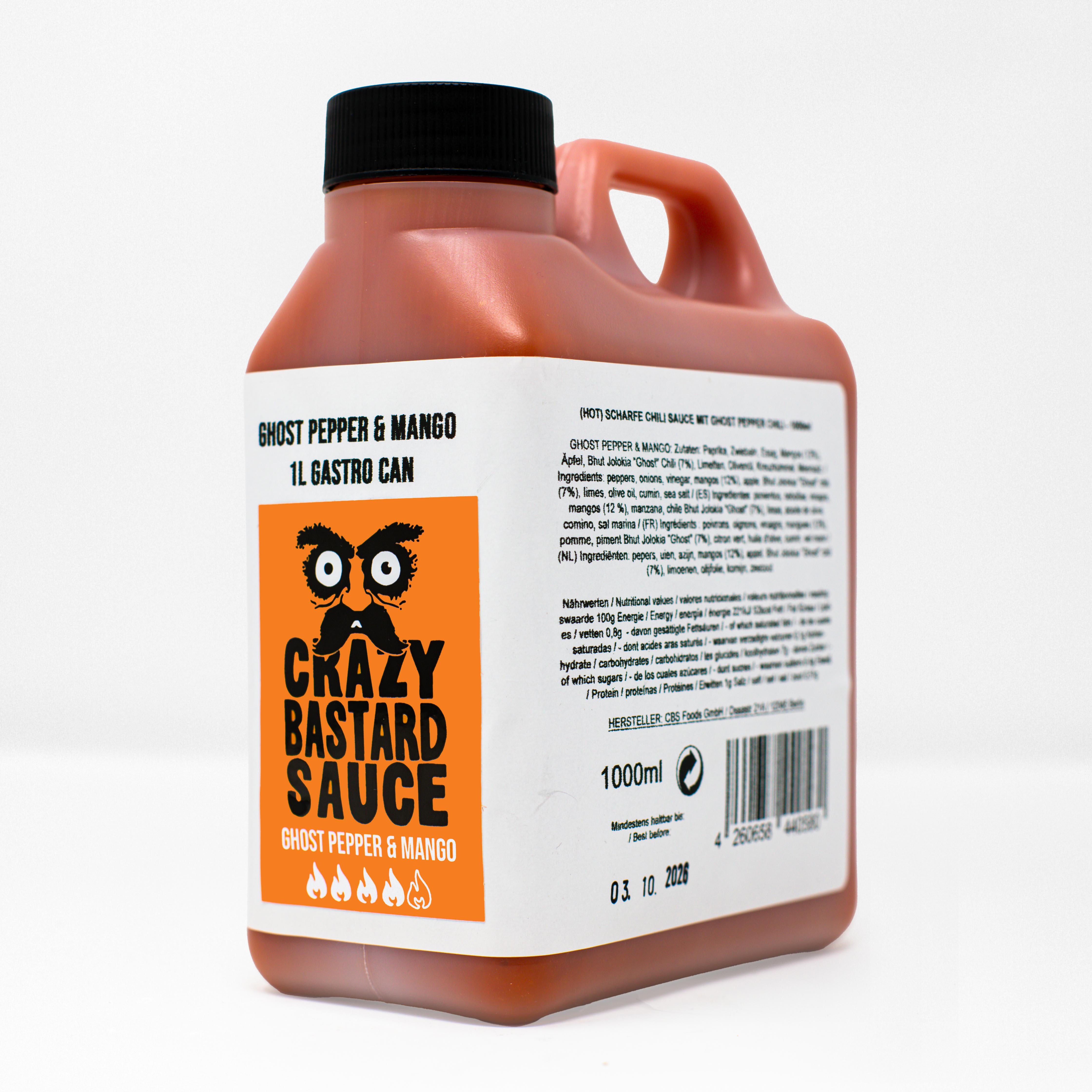 crazy-bastard-bhut-jolokia-mango-hot-sauce-100-ml-scharf image 5