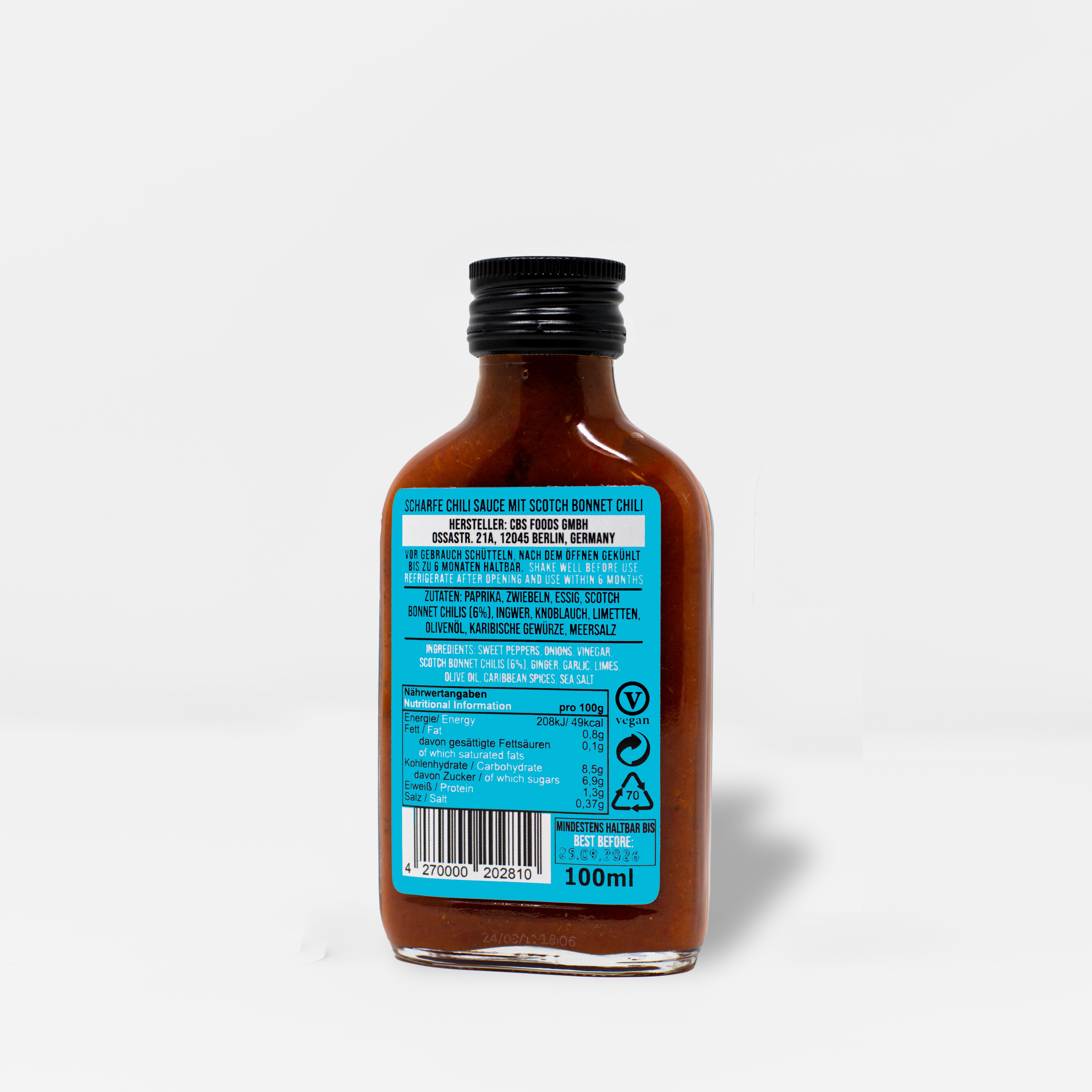 crazy-bastard-scotch-bonnet-chilisauce-100-ml-mittelscharf image 2