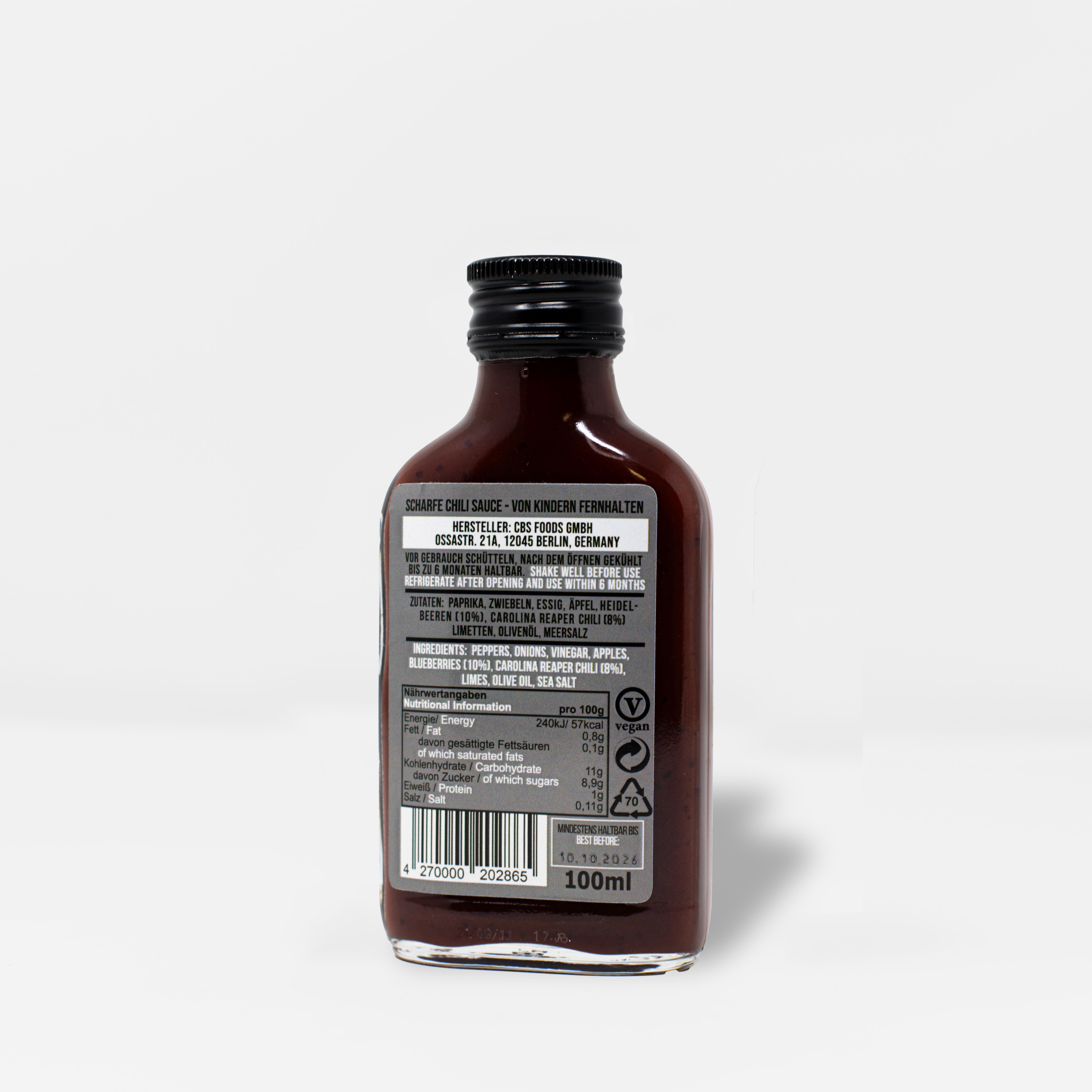 crazy-bastard-carolina-reaper-blaubeere-hot-sauce-100-ml image 2
