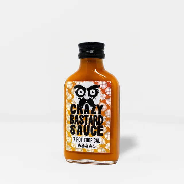 crazy-bastard-7-pot-tropische-hot-sauce-100-ml-fruchtig image 1