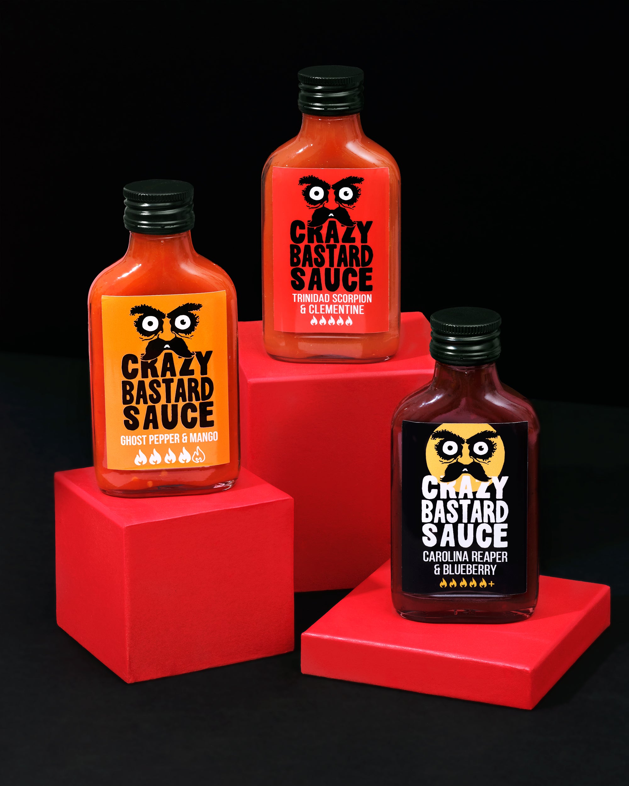 crazy-bastard-eigene-hot-sauce-box-3er-set-100-ml-zusammenstellen image 1