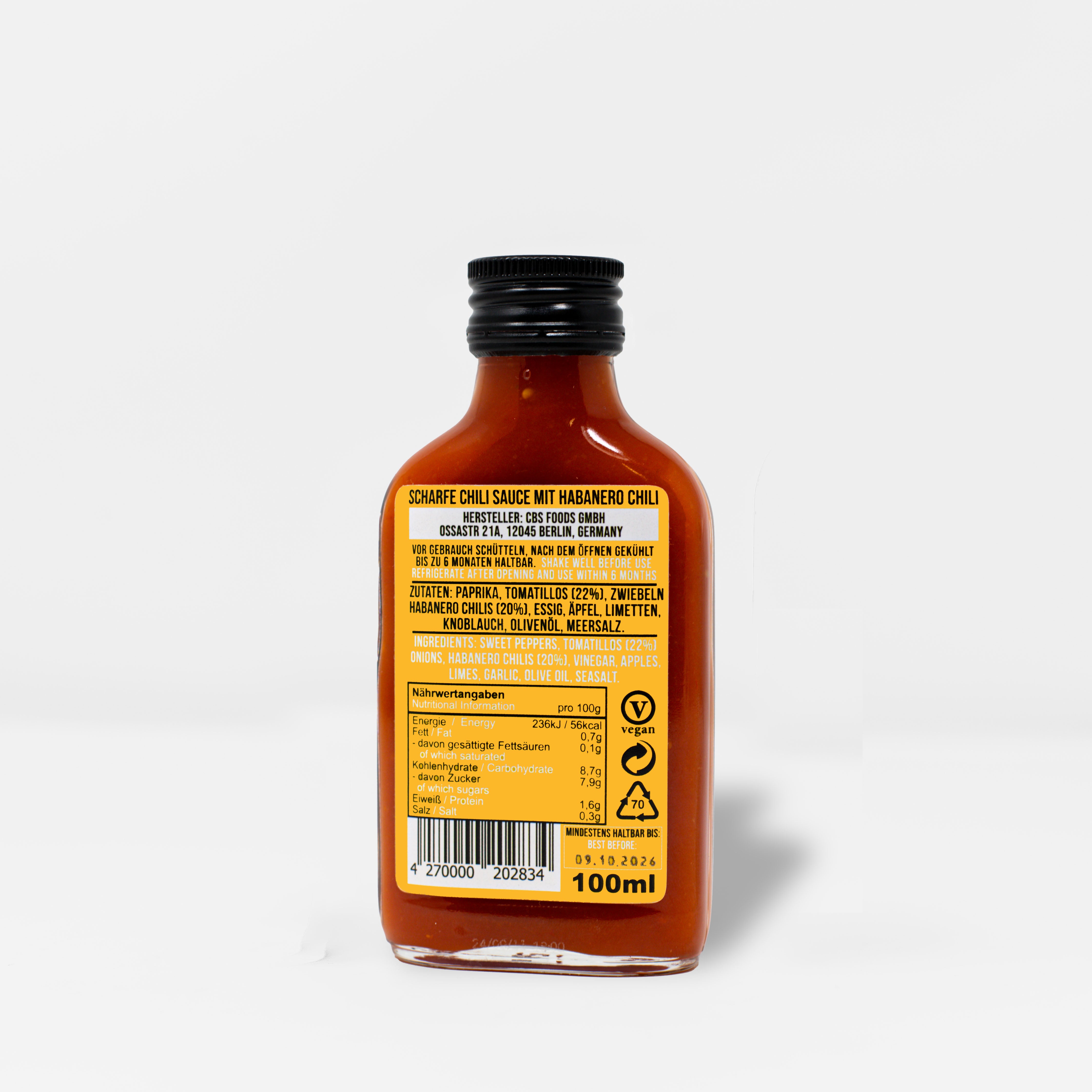 crazy-bastard-habanero-tomatillo-hot-sauce-100-ml-scharf image 2
