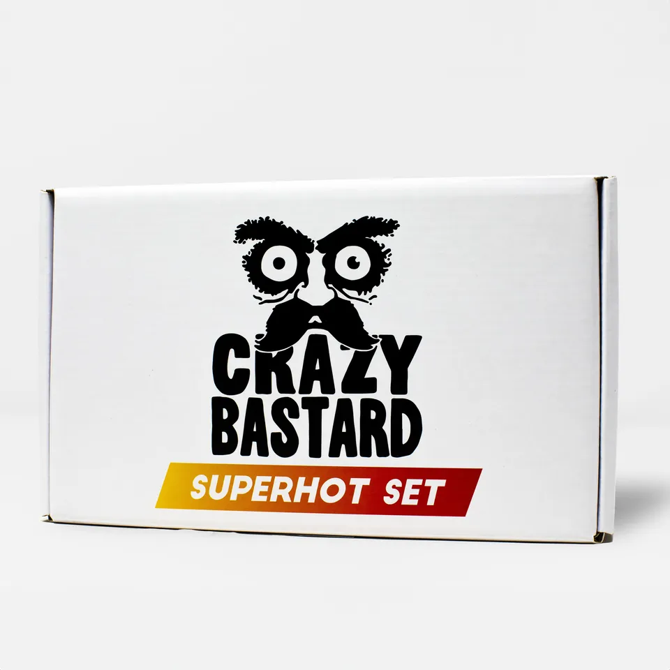 crazy-bastard-superhot-box-chilisauce-3er-set-fermentiert image 1