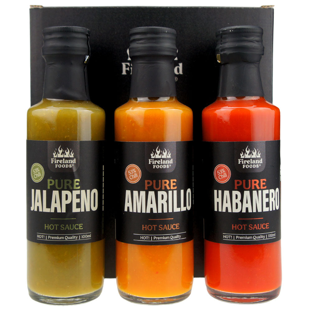 fireland-pure-box-hot-sauce-set-3x100ml-geschenk-mild-fruchtig image 2