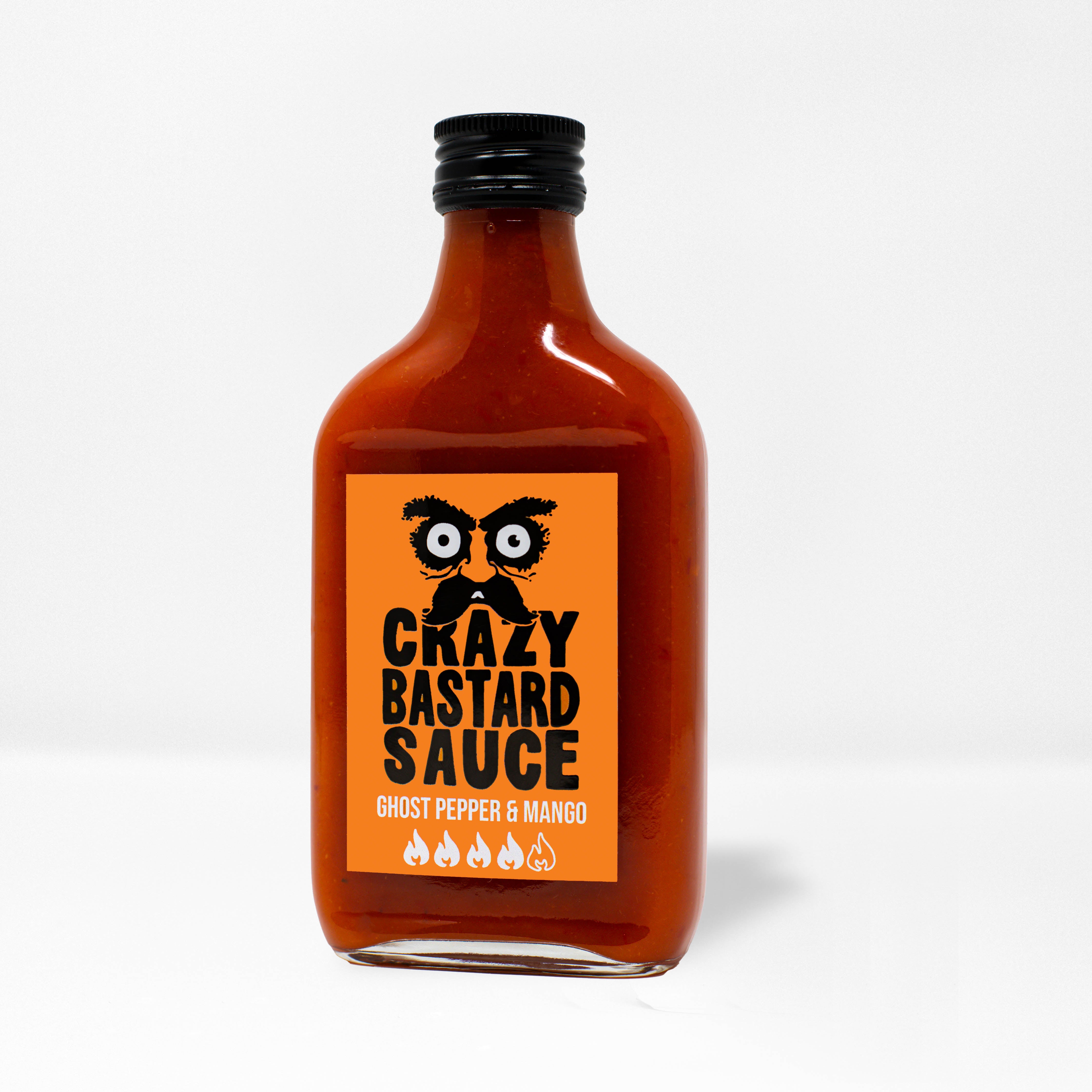 crazy-bastard-bhut-jolokia-mango-hot-sauce-100-ml-scharf image 3